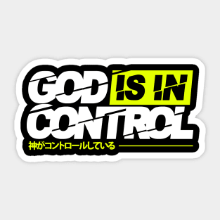 god is in control Sticker